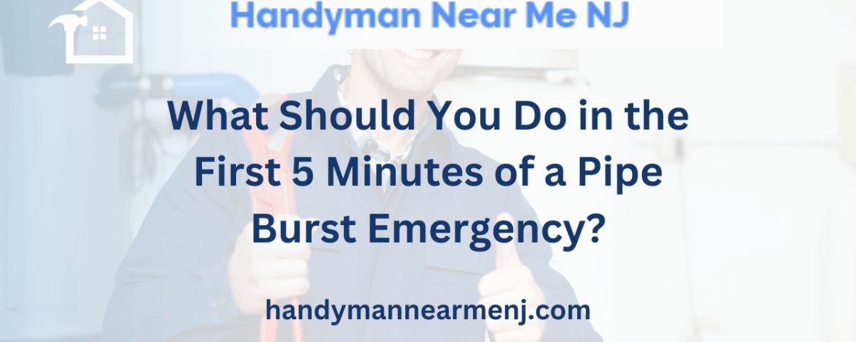 What Should You Do in the First 5 Minutes of a Pipe Burst Emergency